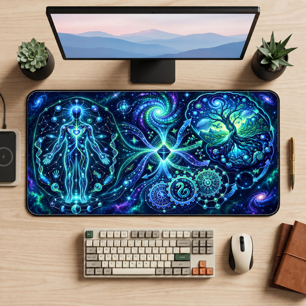 Cosmic Anatomy Desk Mat — product mockup 2