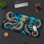 Large Mouse Pad, Dazzling Octopus Large Desk Mat, XL Desk Pad, Cute Mousepad, Aesthetic Desk Protector, Kawaii Deskmat — workspace mockup 3